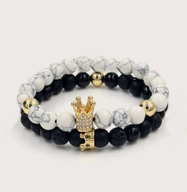 Mens Bracelets 2pcs
